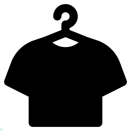 دانلود آیکون لباس (استایل توپر مشکی) با فرمت PNG