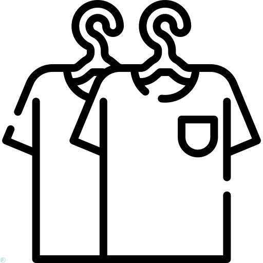 دانلود آیکون لباس (استایل خطی مشکی) با فرمت PNG