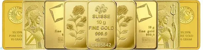 انواع شمش طلای سوئیسی