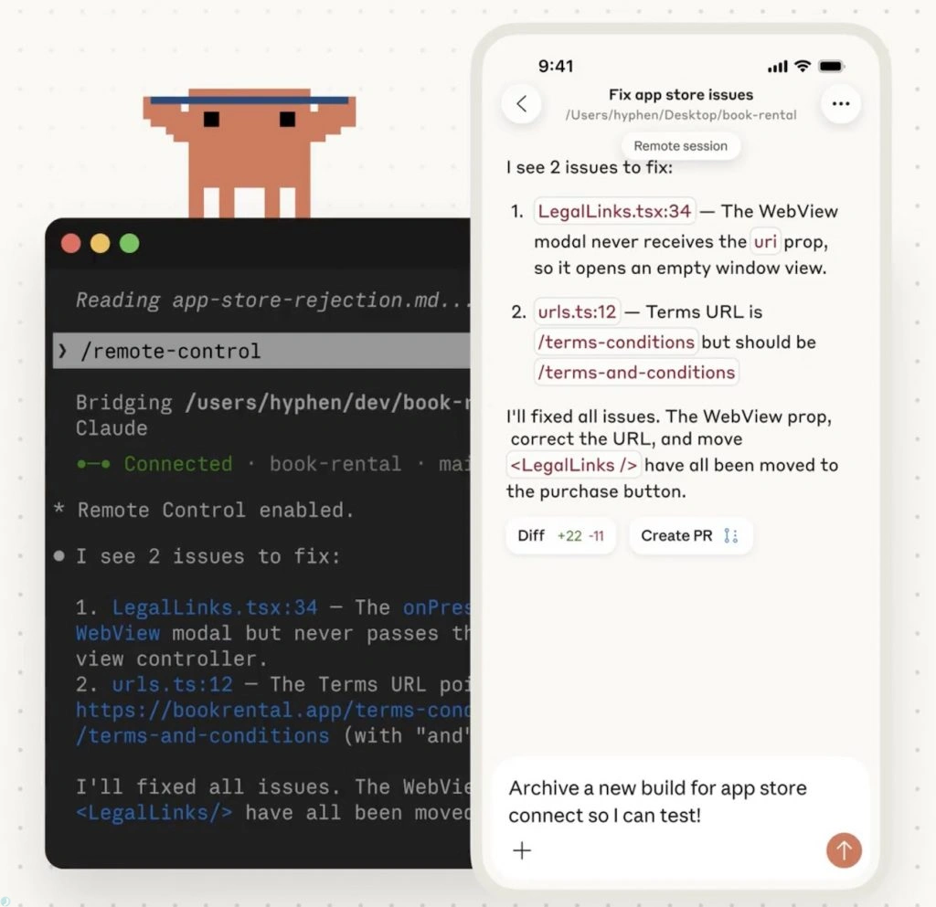 قابلیت ریموت کنترل برای Claude Code 
