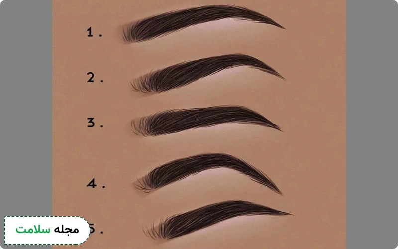 انواع مدل کاشت ابرو