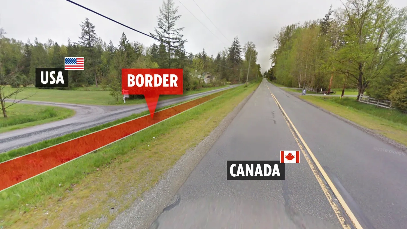 مرز نامرئی آمریکا و کانادا
