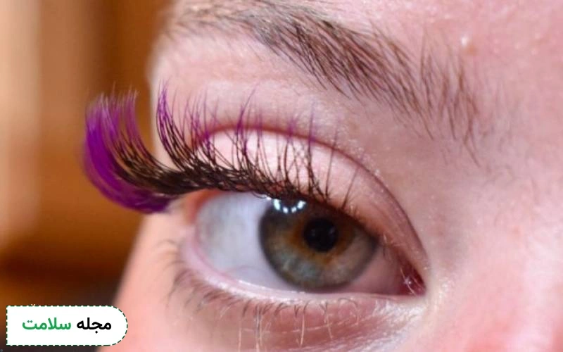 کاشت مژه رنگی