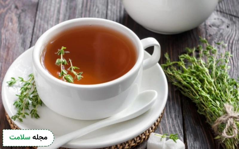 دمنوش آویشن برای درمان اسهال مفید است.