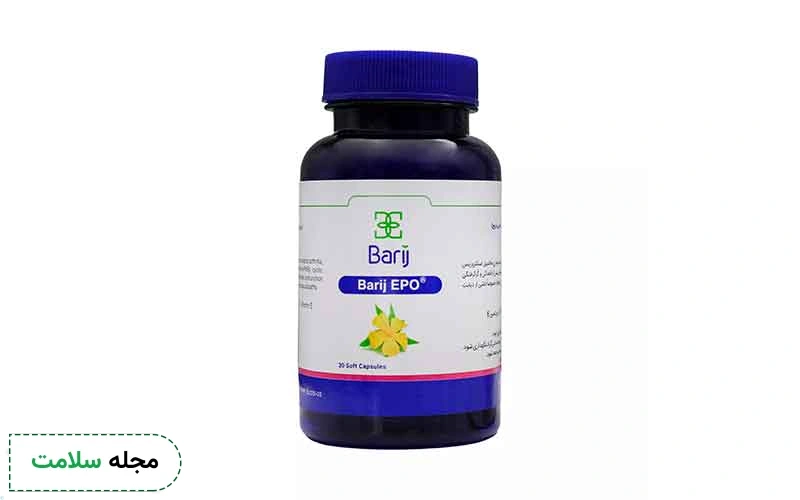 عکس کپسول گل مغربی نشان دهنده مواد سازنده آن است.