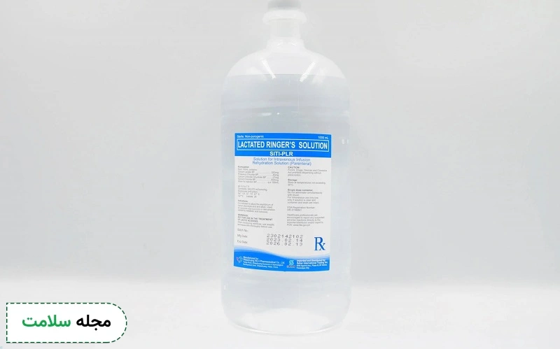 تزریق وریدی سرم رینگر به تعادل الکتریکی کمک می کند.