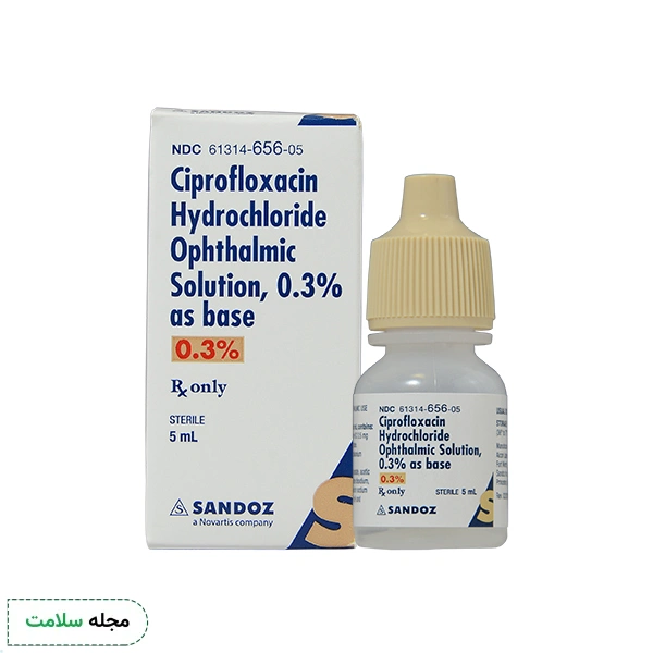 قطره-سیپروفلوکساسین