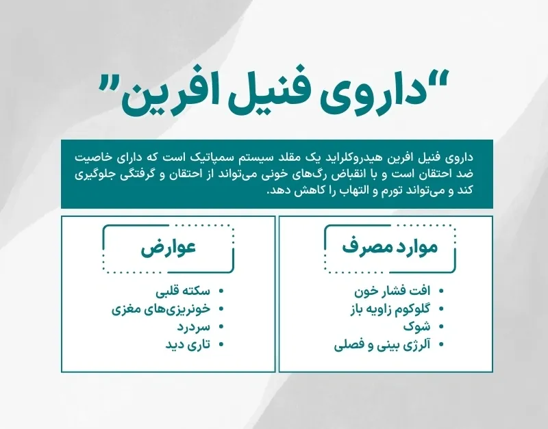 اینفوگرافی داروی فنیل افرین