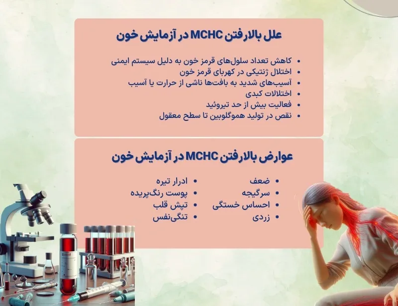 اینفوگرافی آزمایش mchc خون 
