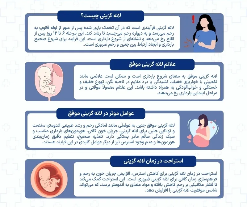 اینفوگرافی لانه گزینی
