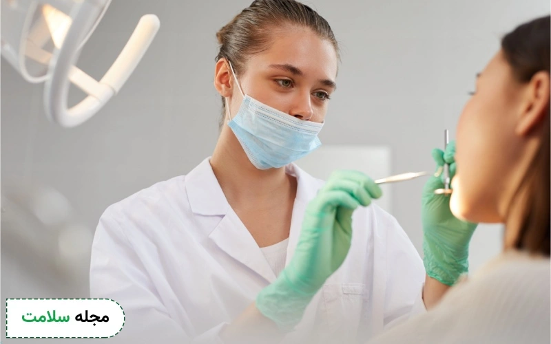 معاینات مکرر دندانپزشکی و جلوگیری از افتادن لمینت.