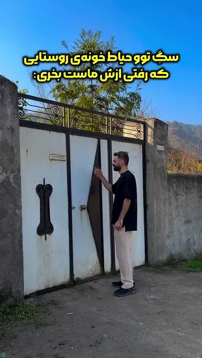 سگ تو حیاط خونه‌های روستایی