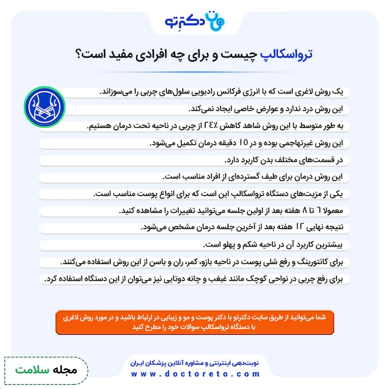 اینفوگرافی کاندیداهای مناسب برای انجام ترواسکالپ