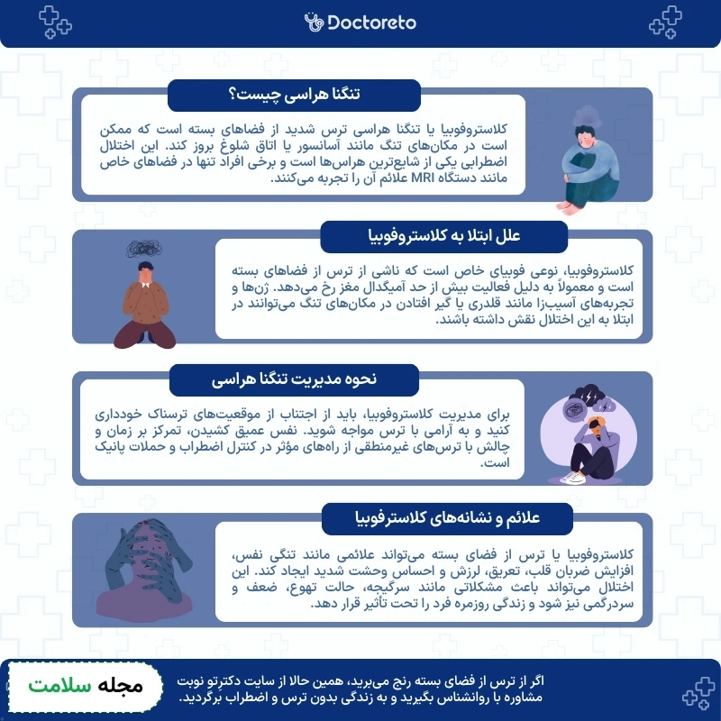 اینفوگرافی کلاستروفوبیا