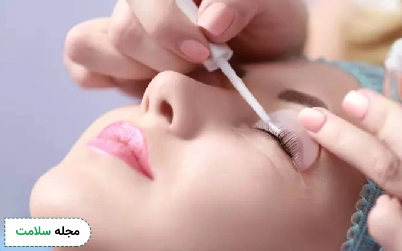 آموزش لمینت مژه