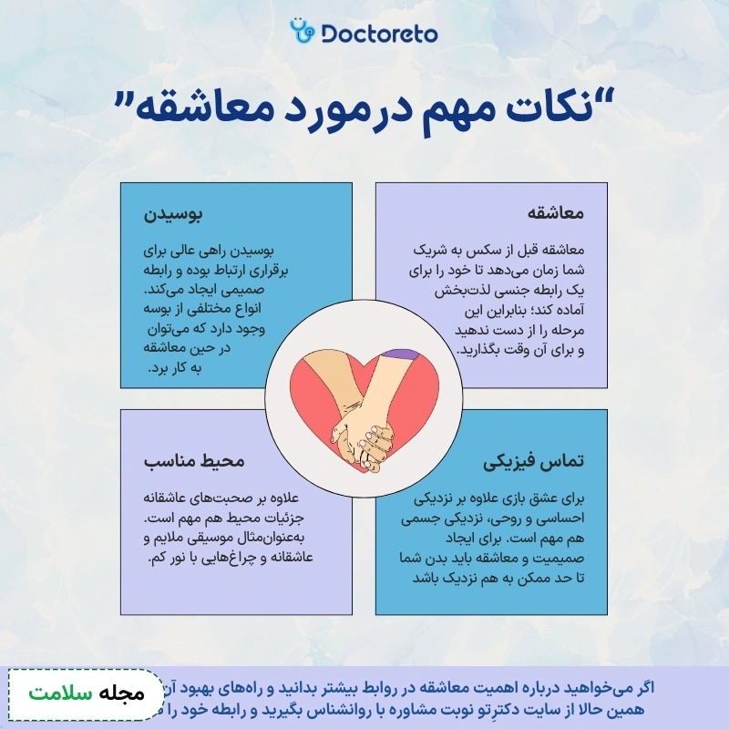 اینفوگرافی معاشقه در رابطه زناشویی