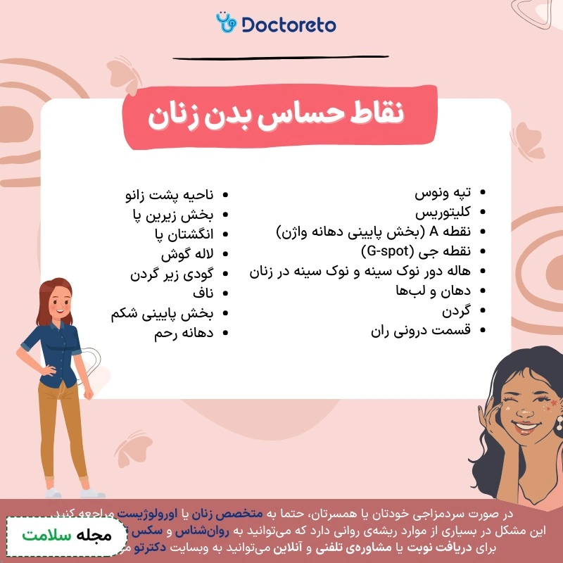 اینفوگرافی تحریک جنسی زنان