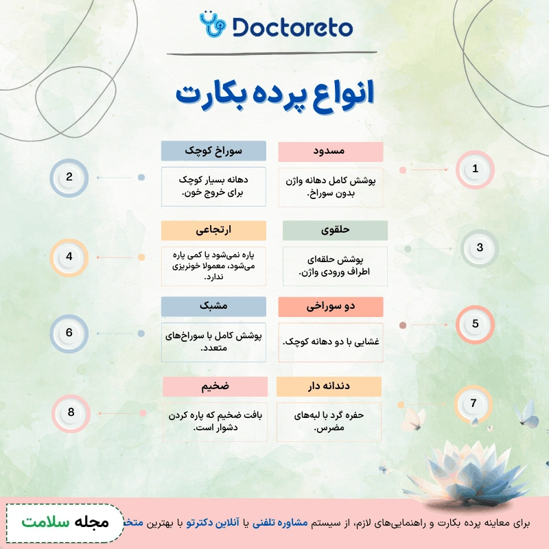 انواع پرده بکارت