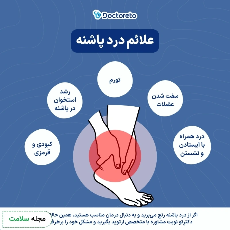 علائم درد پاشنه چیست؟