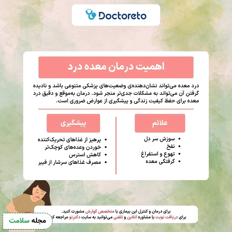 اینفوگرافی معده درد