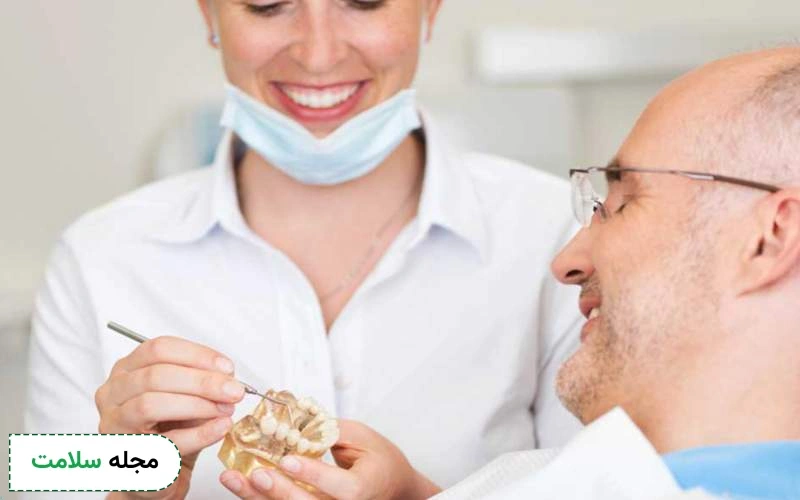 مشکلات جویدن و گاز گرفتن از عرم تراز بودن روکش دندان است.