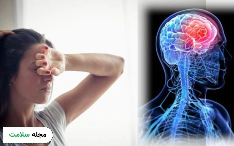 تومور مغزی و درد ناحیه پیشانی ممکن است احساس شود. 