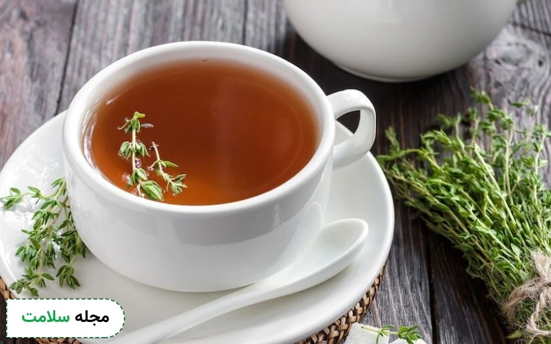 دمنوش برای قارچ پوستی مفید است.