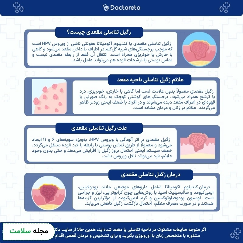 اینفوگرافی زگیل تناسلی مقعدی