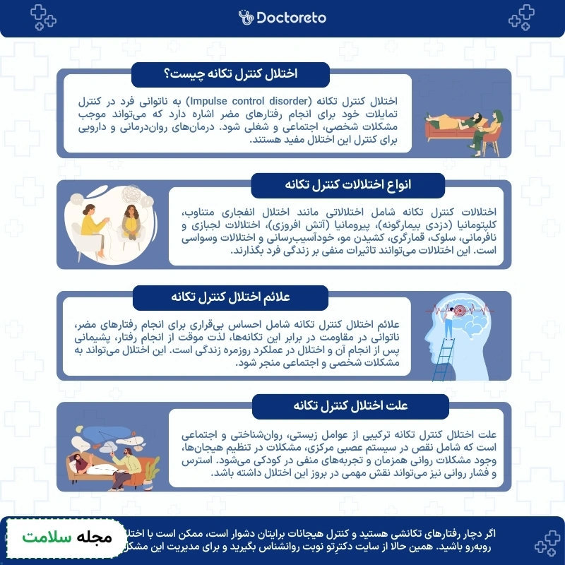 اینفوگرافی اختلال کنترل تکانه چیست