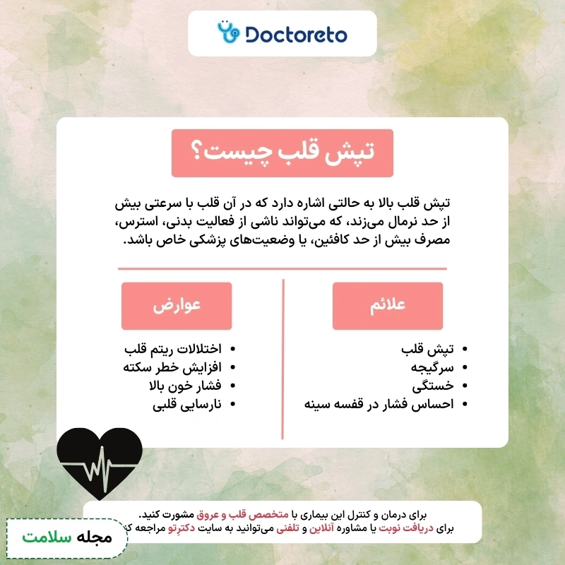 اینفوگرافی تپش قلب