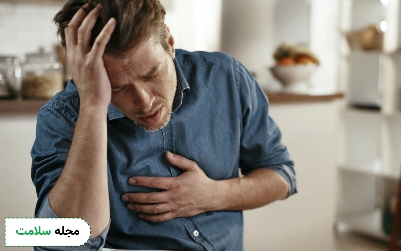 علت تپش قلب و حالت تهوع چیست؟