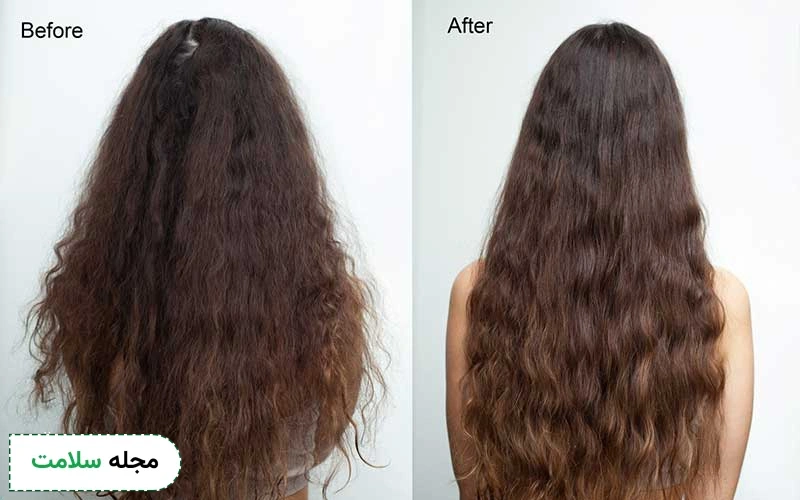 عکس قبل و بعد اسید تراپی مو حاکی از تغییرات زیادی است.