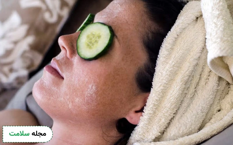 از بین بردن گودی و سیاهی زیر چشم با ماسک