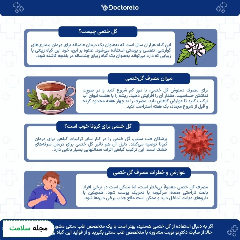 اینفوگرافی گل ختمی