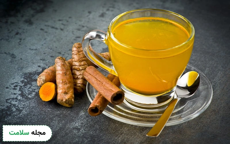 چای زردچوبه بهترین نوشیدنی‌ برای دفع سنگ کیسه صفرا است.