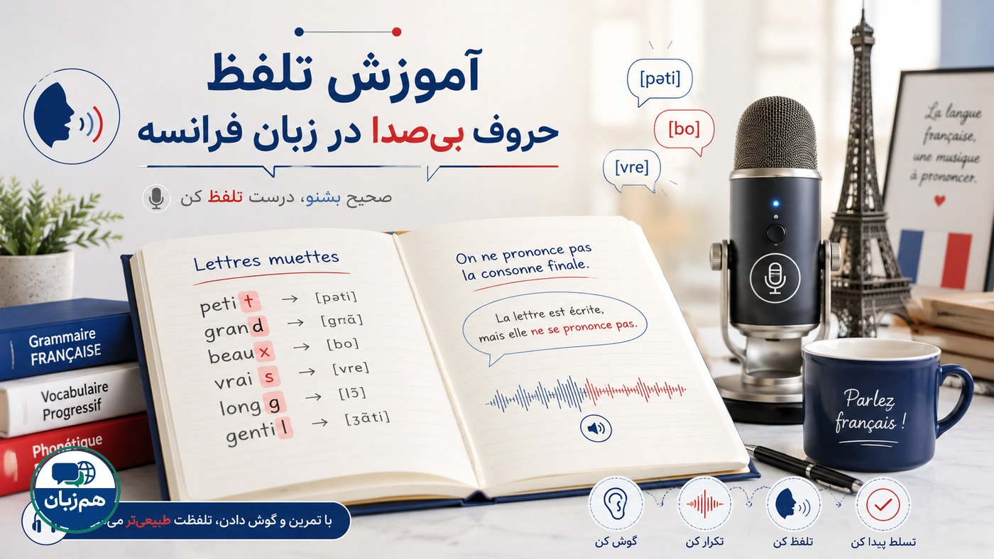 آموزش تلفظ حروف بیصدا در زبان فرانسه