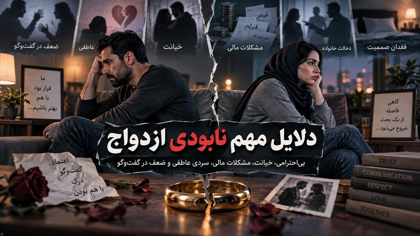 دلایل مهم نابودی ازدواج!
