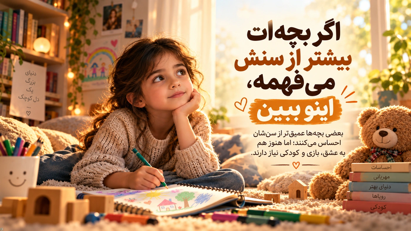اگه بچت بیشتر از سنش میفهمه این کلیپ رو ببین!